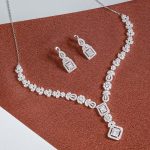 silver necklace set