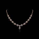 beautiful white diamond necklace